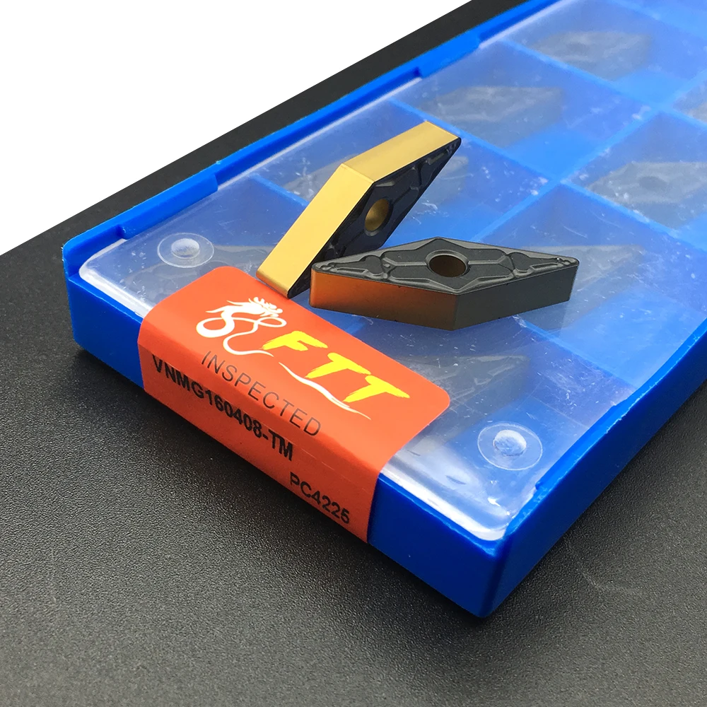 10 шт. VNMG160408 TM PC4225 herramienta de torneado externo inserto de carburo CNC hoja de carburo insertar