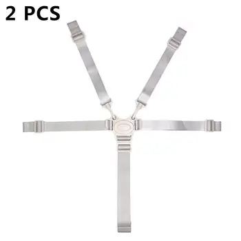 

2PCS Child Tricycle Baby Stroller Seat Belts Dining Chair Bandage Buggiest Five Point Car Safety Belt Fixed Strap Dropshipping