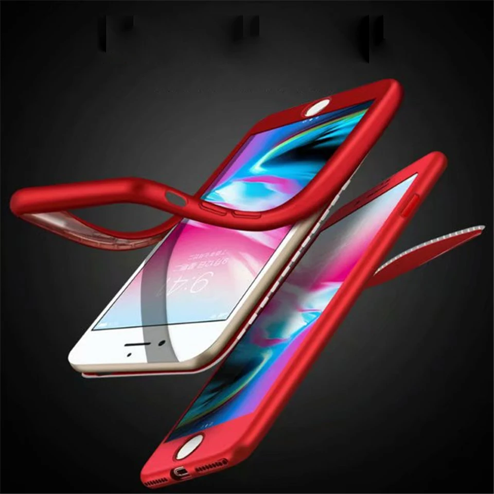 360 Полный матовый Силиконовый из ТПУ чехол для iPhone 7 Plus 5 5S SE 6s 6 8 X XR XS максимальный