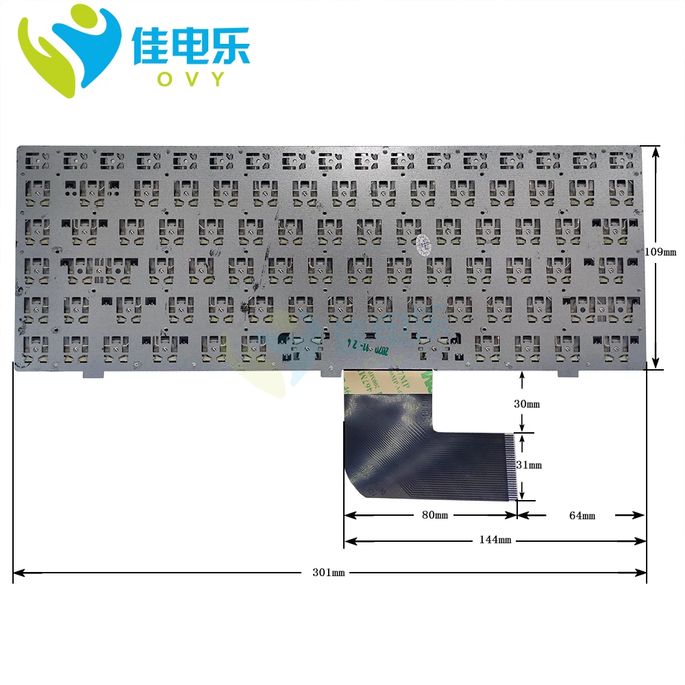 Dk_min 300e Ru-teclado para Laptop em Inglês e Russo para Prestigio Smartbook 141s Psb141s - Imagem 3