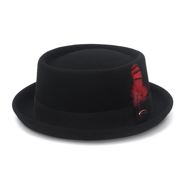 Wool Felt Crushable Men Women Porkpie 
