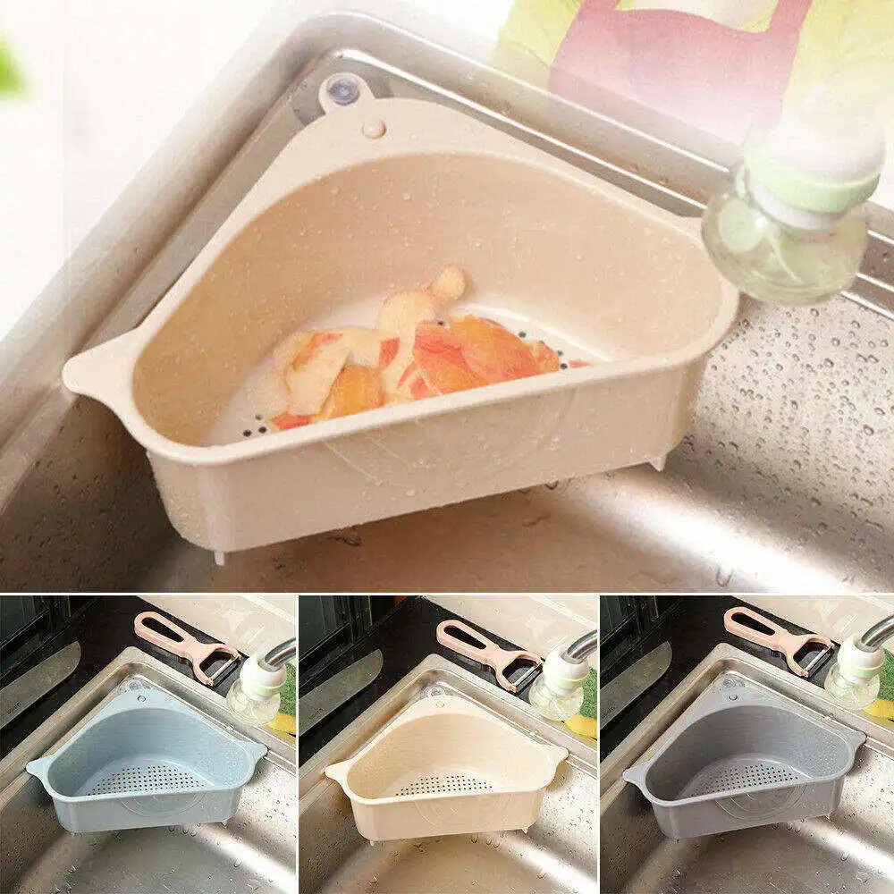 Triangle Kitchen Sink Storage Rack Drain Corner Sponge Drain Rack
