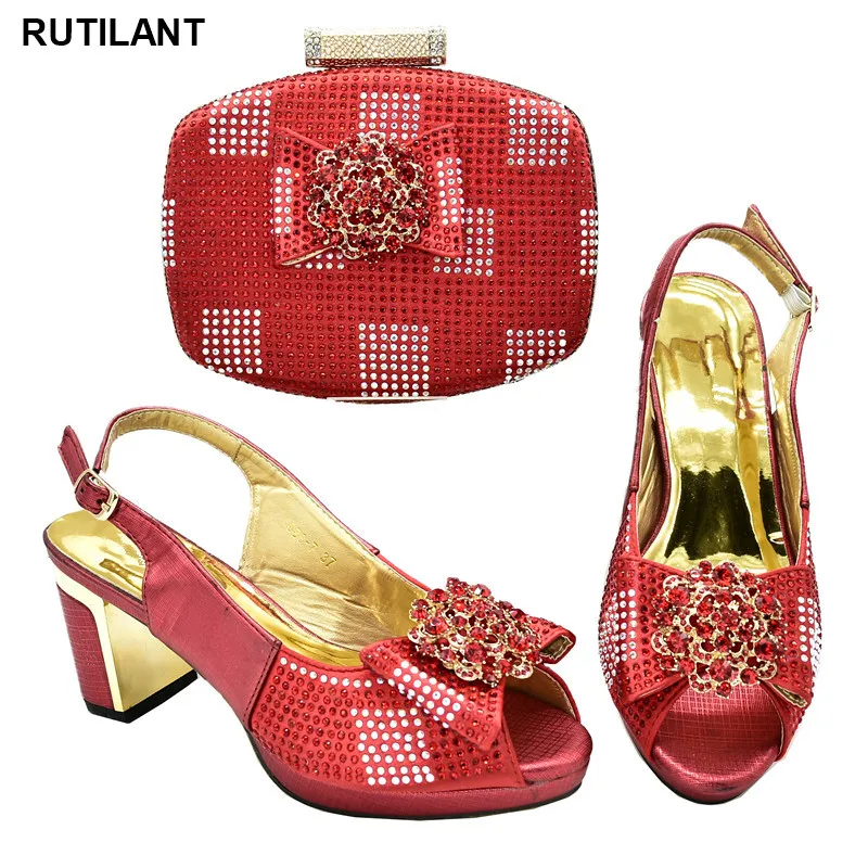 

Italian Shoes with Matching Bags High Quality Designer Shoes Women Luxury 2020 Italian Shoe Set Shoes and Bags To Match Party