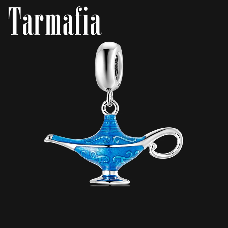 Подвеска Aladdin's lamp из стерлингового серебра 925 пробы подвеска счастья