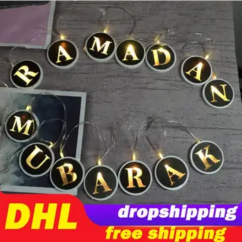 

2020 New Eid Mubarak Led Light Ramadan Decoration Decor Ramadan Mubarak Kareem Decoration Happy Muslim Islam Gift