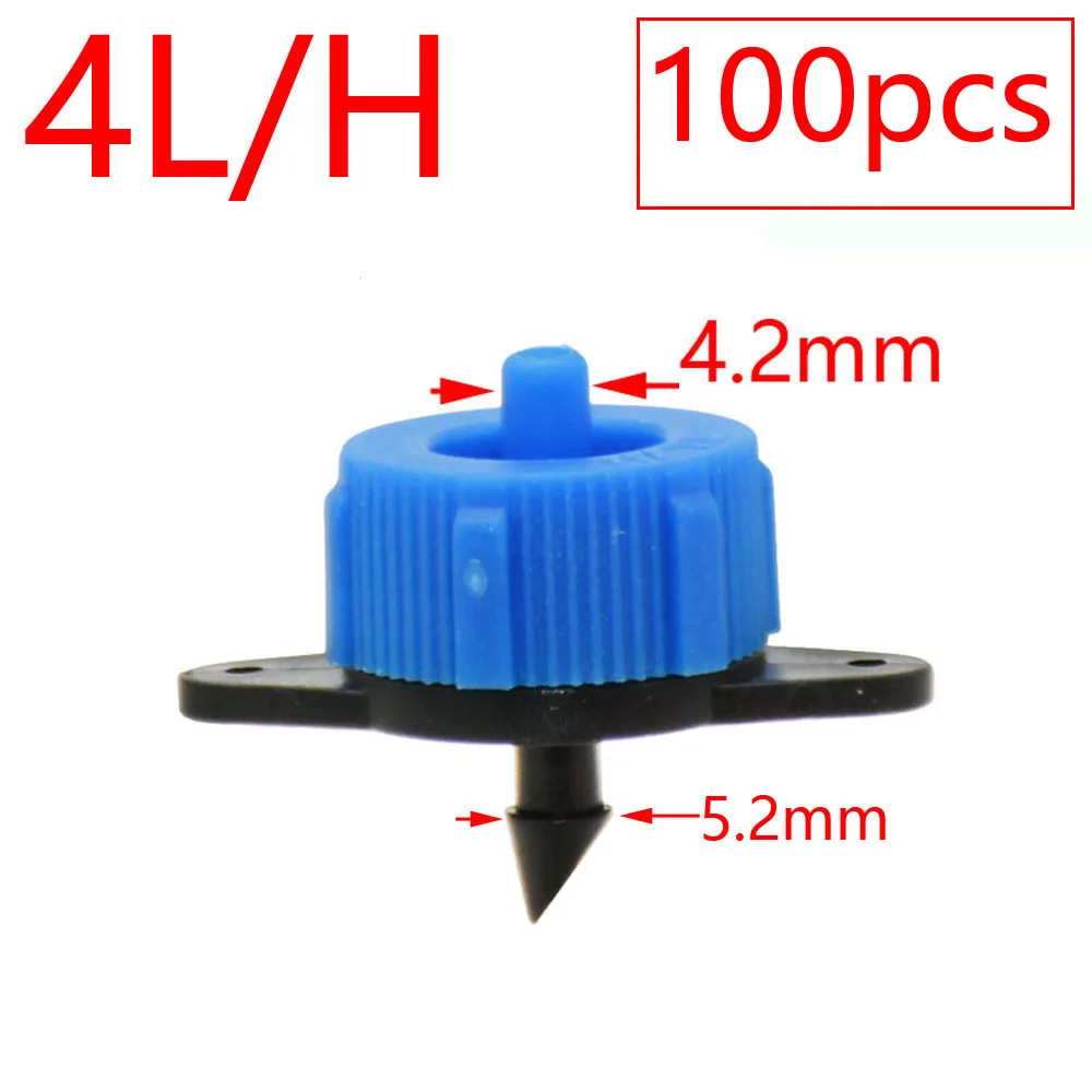 2L 4L 8L Pressure Compensating Dripper 2/4-way Arrow Dropper Connector Cross Water Splitter For Arrow Drip System Emitter