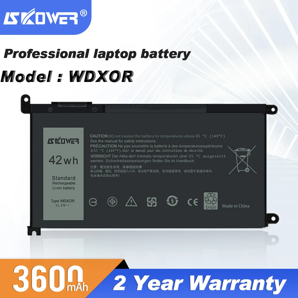 SKOWER WDX0R Lapotp Батарея для Dell Inspiron 13 5378 7368 5368 15 5538 5567 5568 7000 7378 7560 Latitude 14 3480 11 4