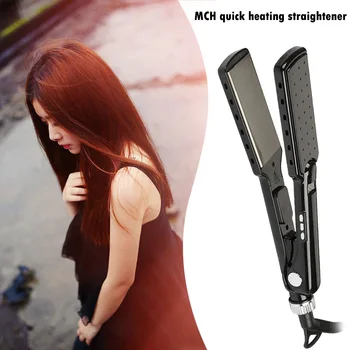

Professional Titanium Hair Straightener Flat Iron Adjust Temperature Electric Straightening Iron Fast Heat Not Hurt Hair