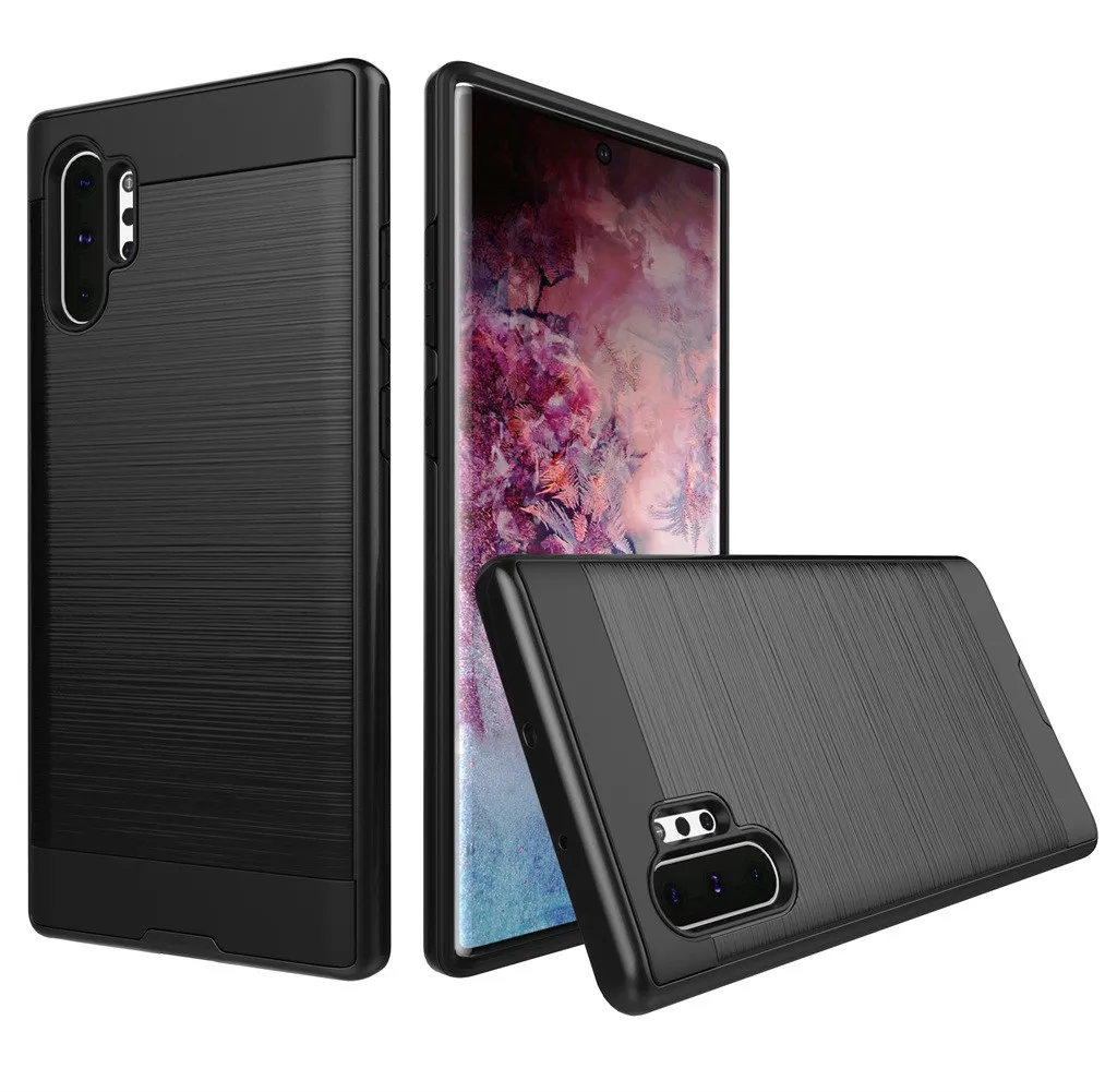 

For Samsung Note10+ Transparent Mobile Phone Case 5G Anti-fall Hard Shell