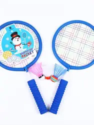 New Children'S Badminton Racket Parent-Child Game Interactive Rhythm 3 Ball Set To Send Protective Cover