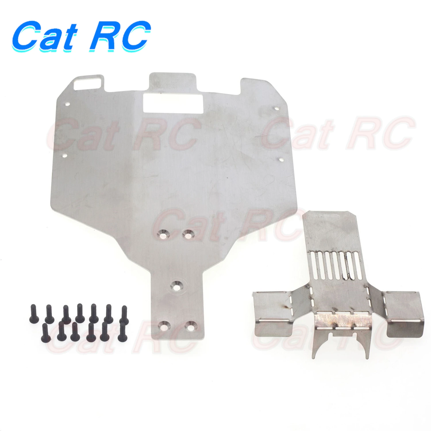 1set Stainless Steel Chassis Armor Protection Plate For Wltoys 12428