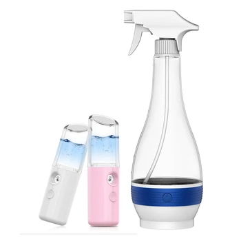 

1 Set 500Ml Hypochlorous Acid Disinfection Water Generator & 1 Set Handheld Nano Spray Moisture Humidifier