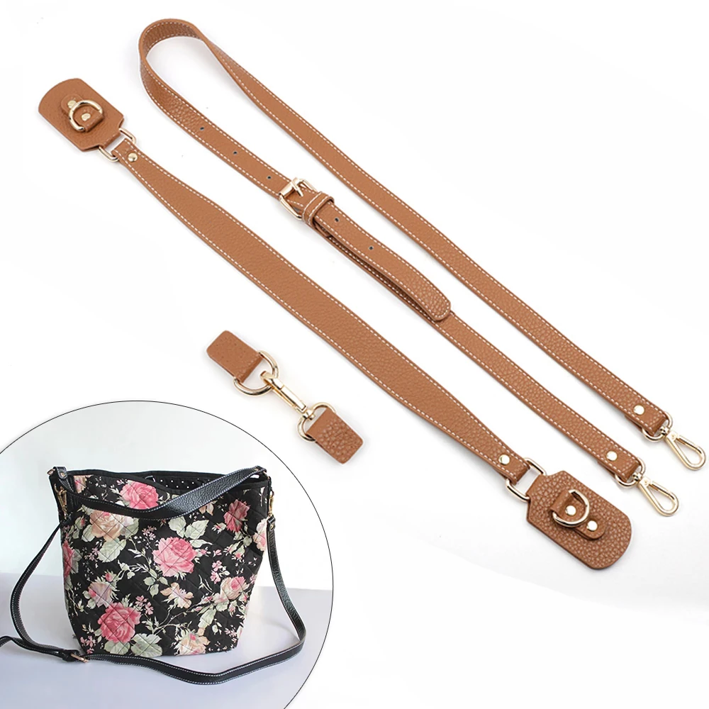 3 Pcs/Set Soft Leather Shoulder Bag Strap Handles Bag Replacement for DIY Handmade Woven Bag Knitting Crochet Handbag Sewing