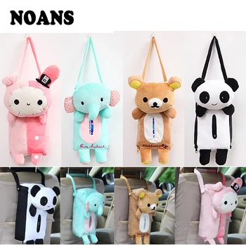 

NOANS Cartoon Tissue Box Hanging Napkin Bag Accessories For Nissan Qashqai J11 Alfa Romeo BMW E46 E39 E90 E60 E36 X5 E53 E70