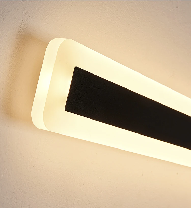 Luminária de Parede Linear à Prova Iluminação para Varanda Casa de Hotel D'água Estilo Minimalista Outoor Led Ip65 15 Luminária de parede led linear à prova