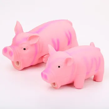 

Cute Pig Shape Pet Squeak Toys Dog Cat Puppy Chew Sound Toys Simulation Screaming Pig Toy Creative Pet Products