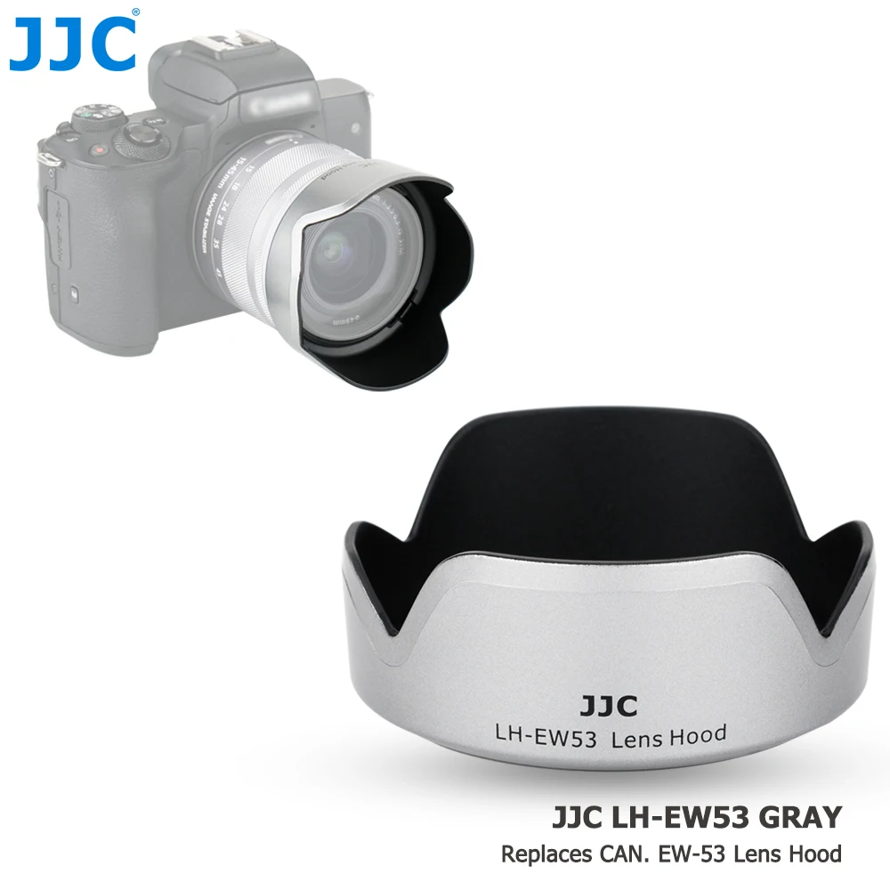 JJC EW 53 светозащитная бленда объектива для Canon EF M 15 45 мм f/3 5 6 3 is STM однообъективной
