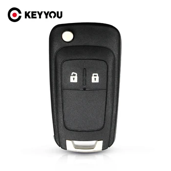 

KEYYOU Durable 2 BT Car Key Shell For Chevrolet Cruze Epica Lova Camaro Impala Fit Astra J Corsa E Insignia Zafira HU100 Uncut