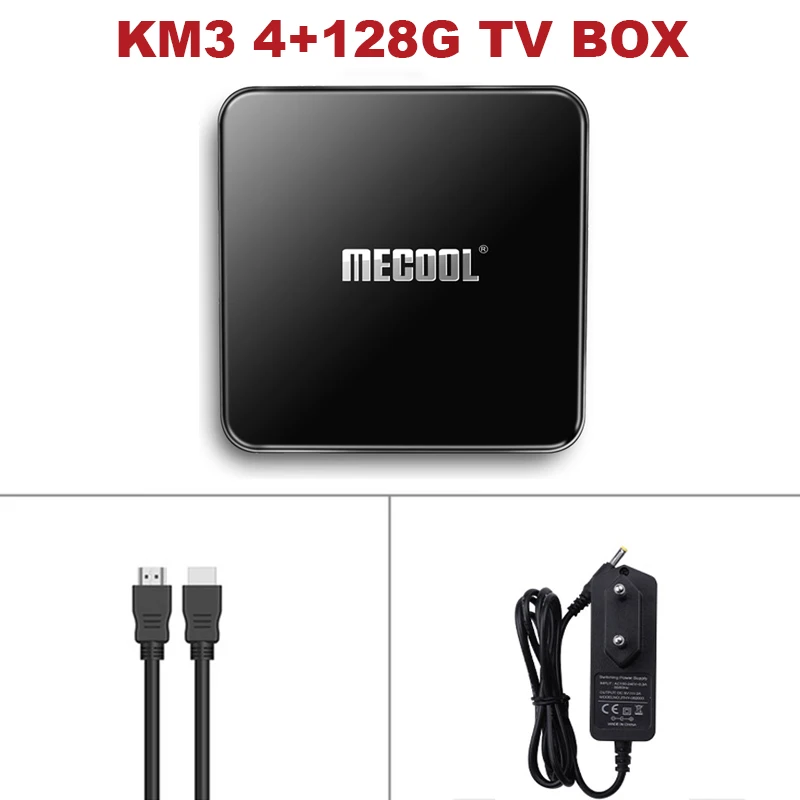 KM3 4-128G ТВ-бокс Mecool M8S MAX M8S PRO L KM3 Android 3g+ 32G box tv Amlogic S912 tv BOX 2,4G/5G wifi/Bluetooth/USB/HD/Smarthome Topbox - Цвет: KM3 4-128G