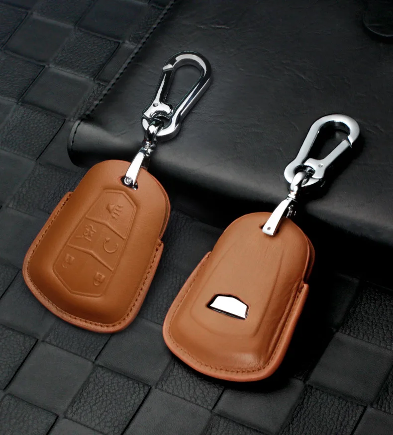 Кожаный чехол для автомобильных ключей, чехол для ключей для Cadillac ESV Cadillac Escalade CTS XTS SRX от АТС CT5 XT5 XT6