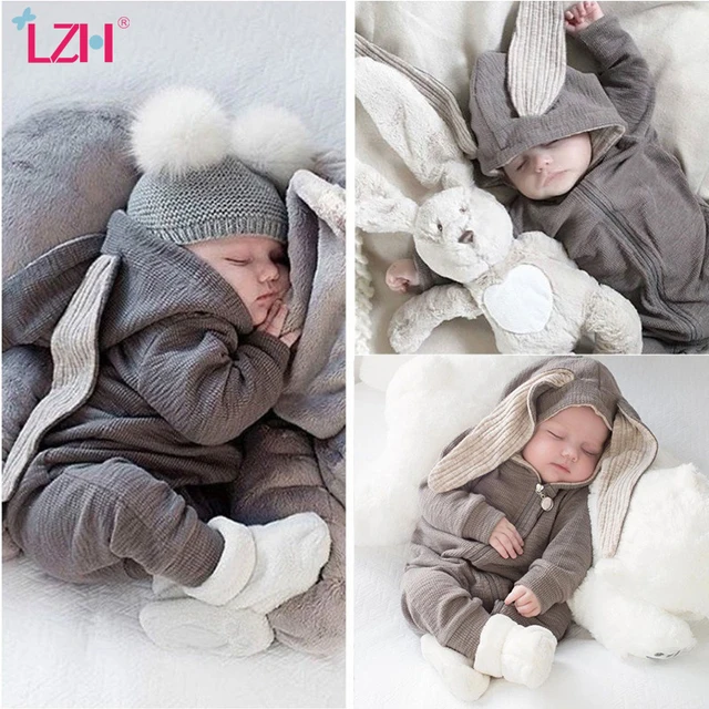 Buy CheapLZH Infant Clothing Baby Girl Boys Clothes Autumn Spring Newborn Baby Rompers For Baby Jumpsuit Overalls Easter Costume 0-2 Year.