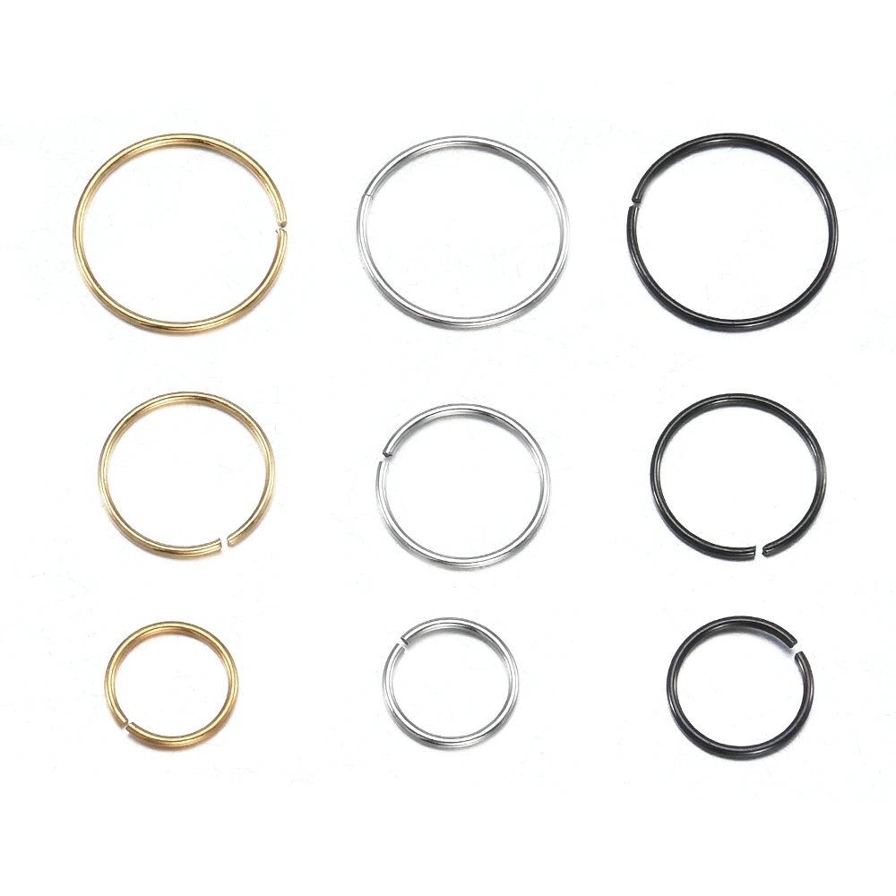 3 шт./лот,, о-образное кольцо-гвоздик для носа, кольцо-обруч ...