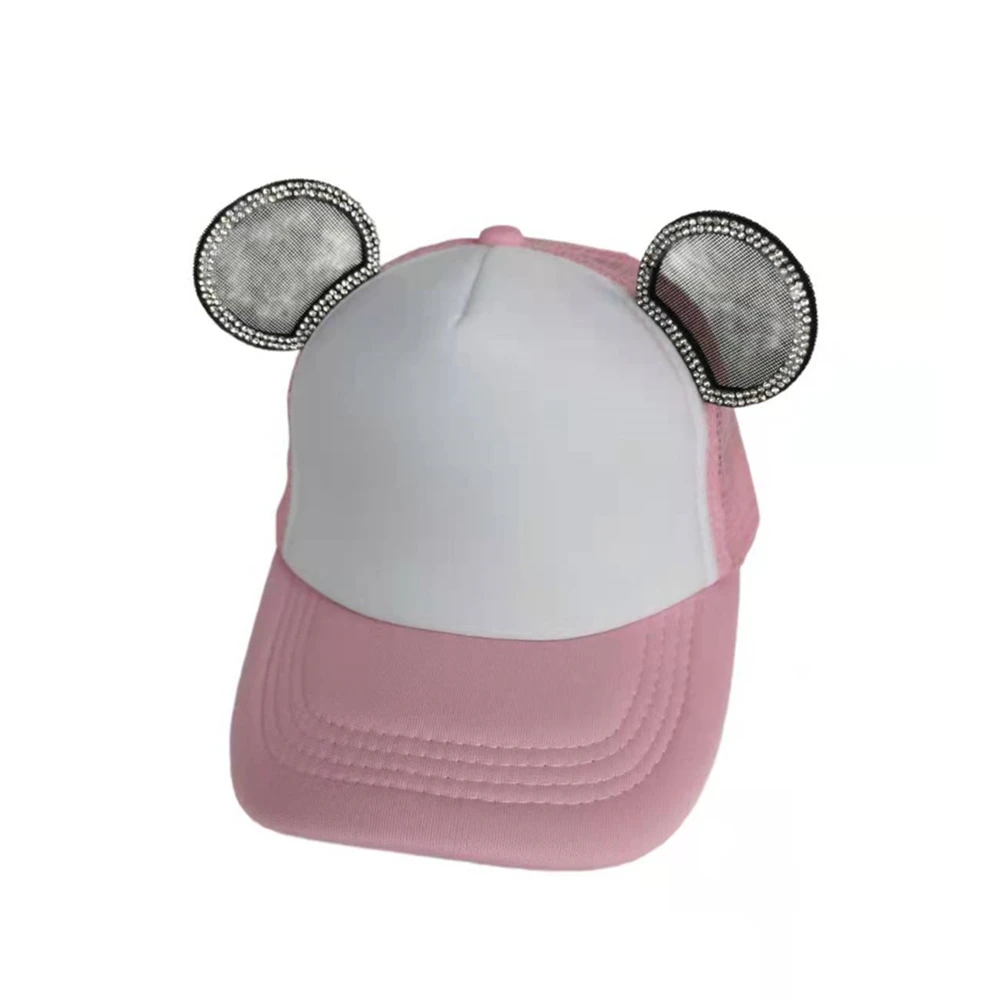 

Children Sun Hat With Ears diamond Baby Hat Girl Boy Cute Sun Hat Spring Summer Photography Road Baseball Cap baby boy stuff