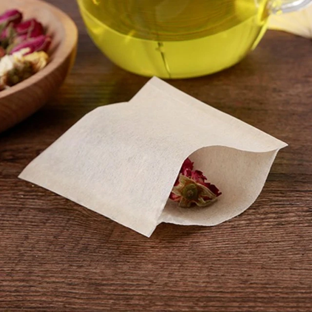 Heat Seal Filter Paper For Herb Loose Tea Bags Empty Teabag Unbleached 1000pcs/lot 2
