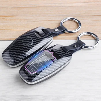 

ABS Car Key Case Auto Key Protection Cover For Audi R8 TT SQ5 RS5 For Audi 754C/754G C6 Car Holder Shell Car-Styling Accessories