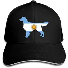 Мужская Женская флаг Аргентины золотистый ретривер, собака бейсболка