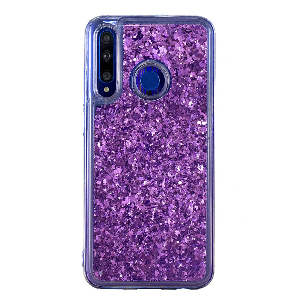 Роскошный блеск зыбучие пески чехол для samsung Galaxy A10 A20 A30 A40 A50 оболочки A70 A20E M10 M20 M30 A9 A7 чехол с жидким песком - Цвет: Purple