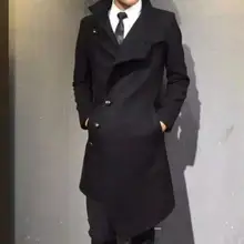 S-6XL, новинка, Мужская одежда, индивидуальные корейские шерстяные плотные пальто, зимний Тренч для волос wloolen, верхняя одежда, костюмы размера плюс