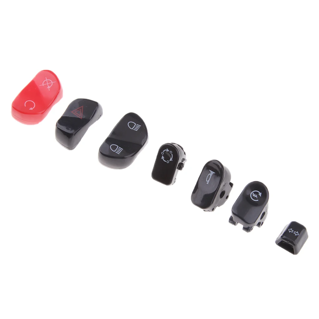 7pcs/set Hand Control Switch Housing Button Cover Cap Kit for VICTORY