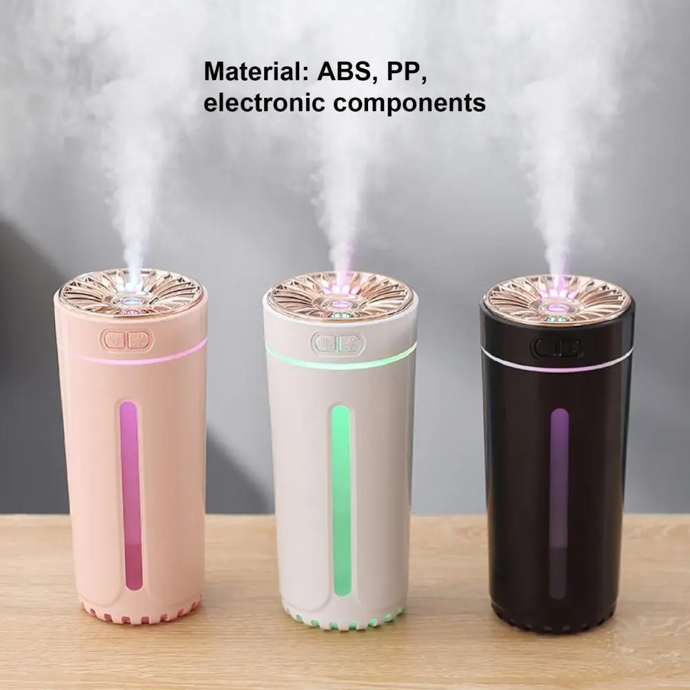 Portable Air Humidifier Colorful Ambient Light USB Mute Car Electrical Appliances Car Humidifier Fragrance Diffuser for Vehicle
