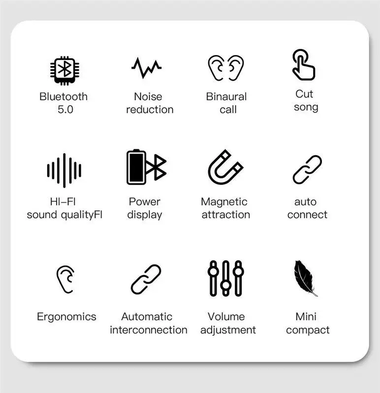 Bluetooth V5.0 наушники беспроводные наушники стерео Спортивные Беспроводные наушники гарнитура 1800 мАч Мощность для iPhone Xiaomi
