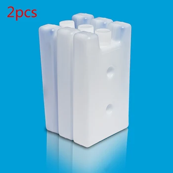 

2pcs Lunch Bag Cooler Box Practical Ice Blocks Camping Reusable Food Storage Picnic Travel Freezer Stay Fresh Fruit Portable