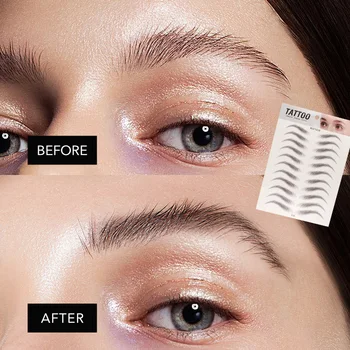 

4D Hair Like Eyebrow Tattoo Sticker 33 pairs 4D Eyebrows 7 Day Long Lasting Fake Eyebrows Kit Waterproof Eye Brow Stickes
