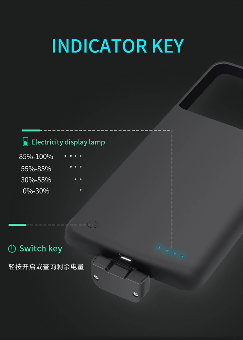 Чехол для зарядного устройства для OPPO Reno Z power Case 7000mAh power Bank зарядный чехол для OPPO Reno 10 внешний контейнер для аккумуляторных батарей