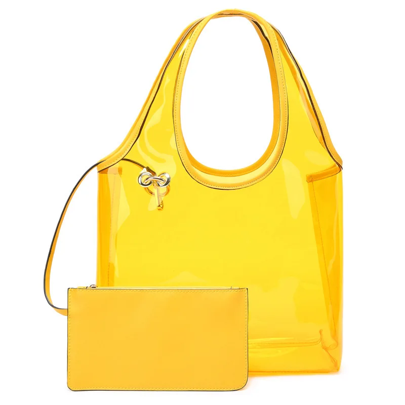 

Color Transparent Women's 2020 New Style Korean-style Handbag Different Size Bags Hot Selling
