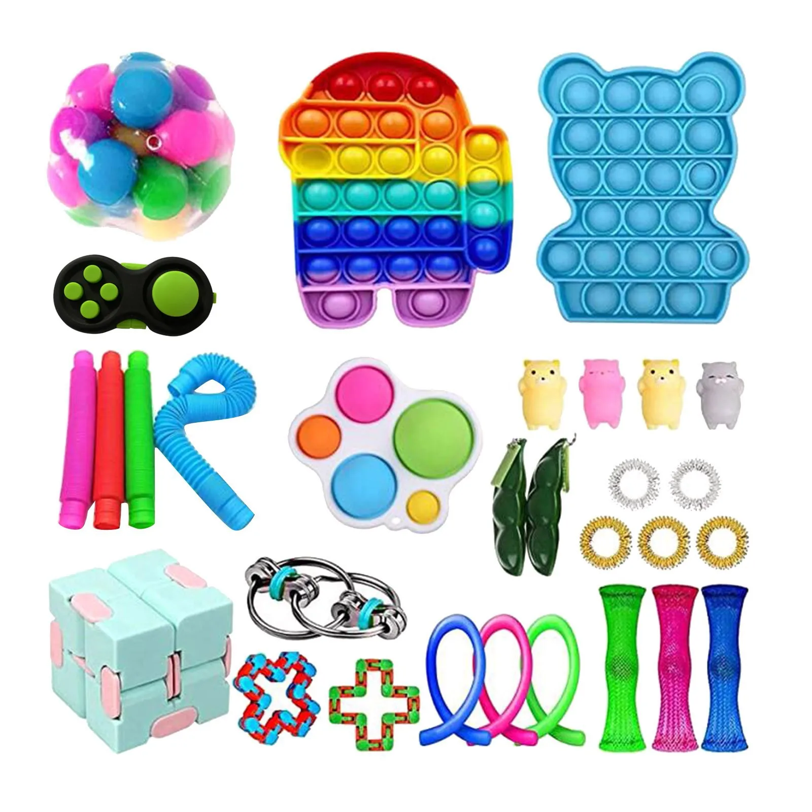 Мини-игрушка антистрессовая детская модные игрушки сенсорные диски Прямая