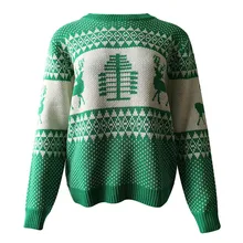 ^#Cheap Animal Deer Snowflake Christmas Sweater Plus Size Jumper Green Red Fashion Sweet Warm Family Knitted Tops Casual Winter Sweaters ^#Cheap Animal Deer Snowflake Christmas Sweater Plus Size Jumper Green Red Fashion Sweet Warm Family Knitted Tops Casual Winter Sweaters