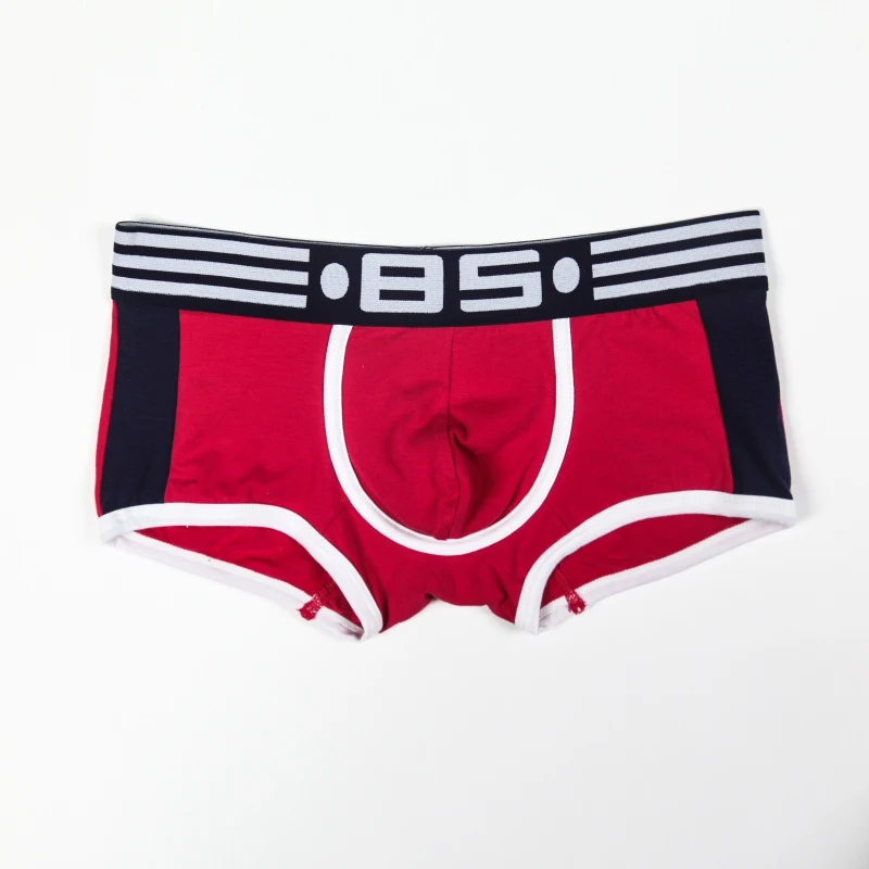 BS брендовые боксеры, мужское нижнее белье, Cueca, пикантные мужские трусы, дышащие боксеры, хлопковые Трусы-слипы, Cuecas boxershorts, мужские Hombre 1