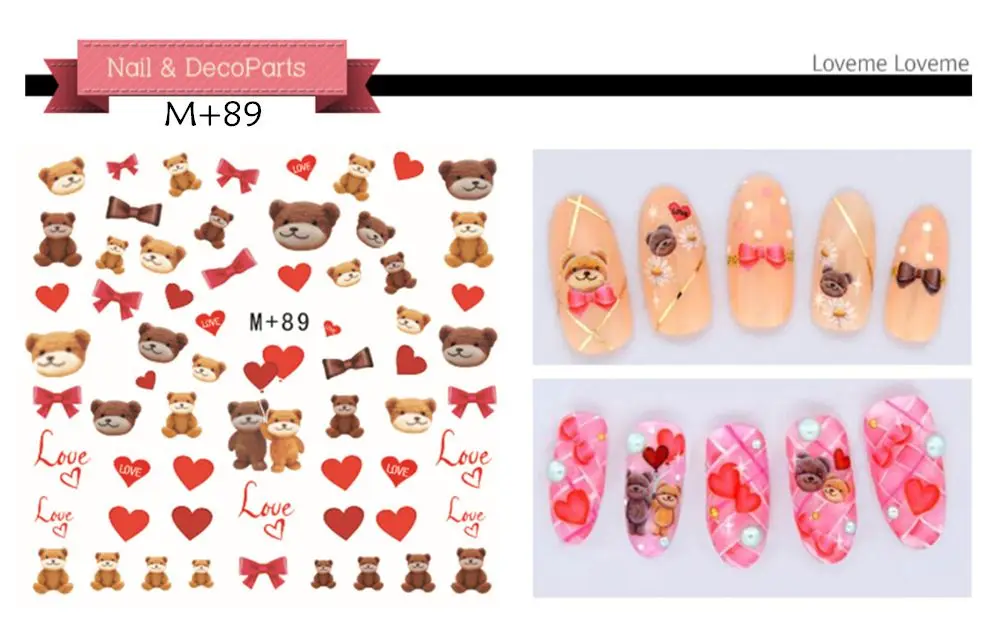 Новые 5 листов 15 тип милый мультфильм милые Миньоны классический Дисней Микки Минни наклейки для ногтей - Цвет: m89 5sheet