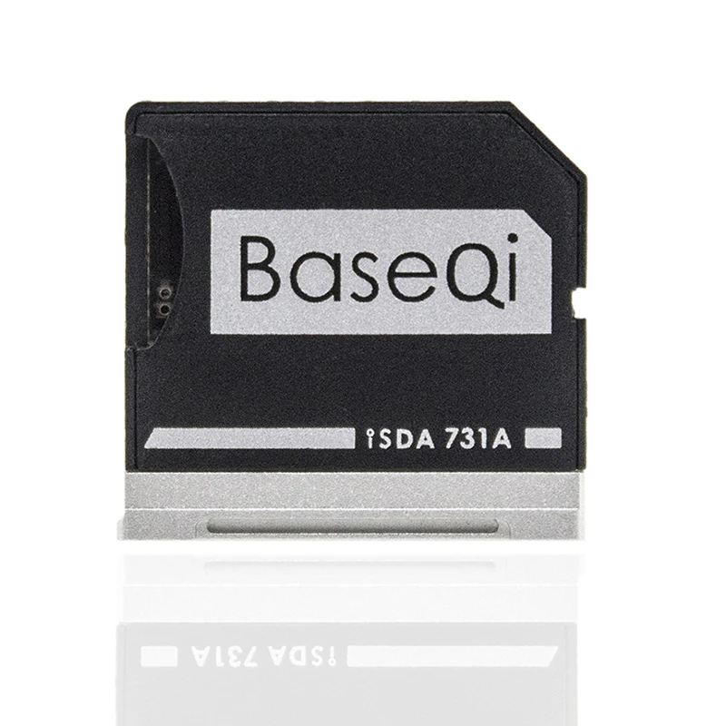 BaseQi алюминиевый стелс-накопитель Micro SD/TF карта адаптер SD кард-ридер для Dell XPS 13" |