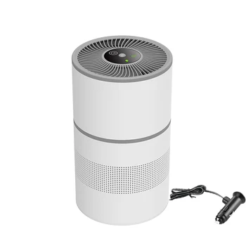 최신 네거티브 플라즈마 음이온 공기 청정기 45dB, 낮은 음성 팬 자동차 충전기 휴대용 이온 정화 냄새, 드롭 쉬핑