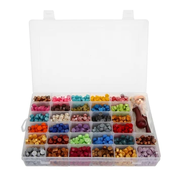 

Octagonal Sealing Wax Tablet Set Stamp Wax Beads with Spoon Retro DIY Seal Craft for Wedding Parties Invitations Presents