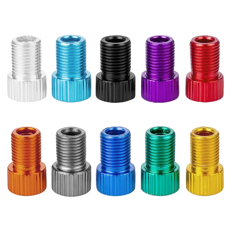10Pcs Bicycle Valve Converter Presta To Schrader Adapter Car Tube Pump Air Compressor Tools | Спорт и развлечения
