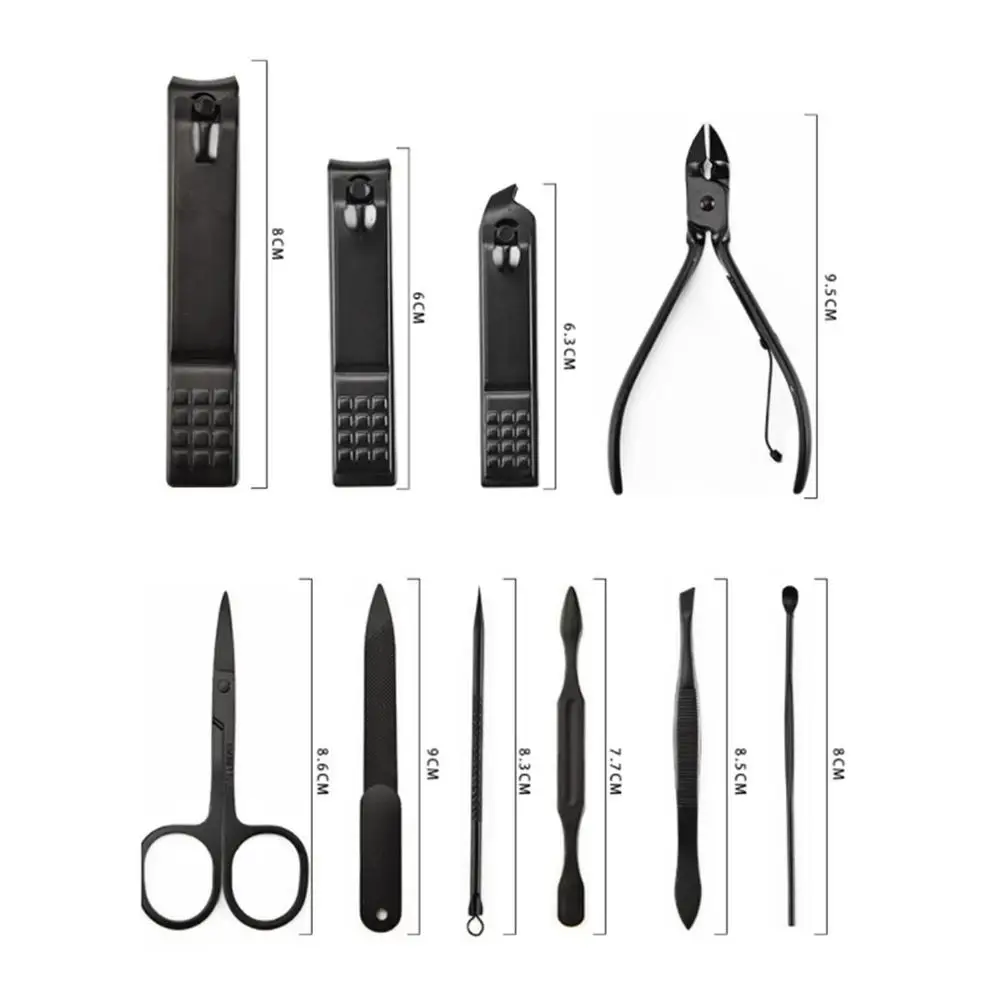 

Professional Manicure Pedicure Set Nail Clipper 15 Piece Stainless Steel Heavy Duty Nail Care Aids Portable