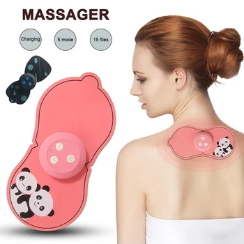 

2019 High Quality droppshiping Electric Neck Massager Hot 5Modes Muscle EMS Back Cervical Massage Pain Relief Device M2