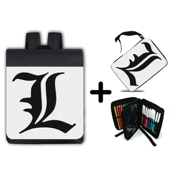 

PACK BACKPACK AND LOGO hard CASE DEATH NOTE LAWLIET school